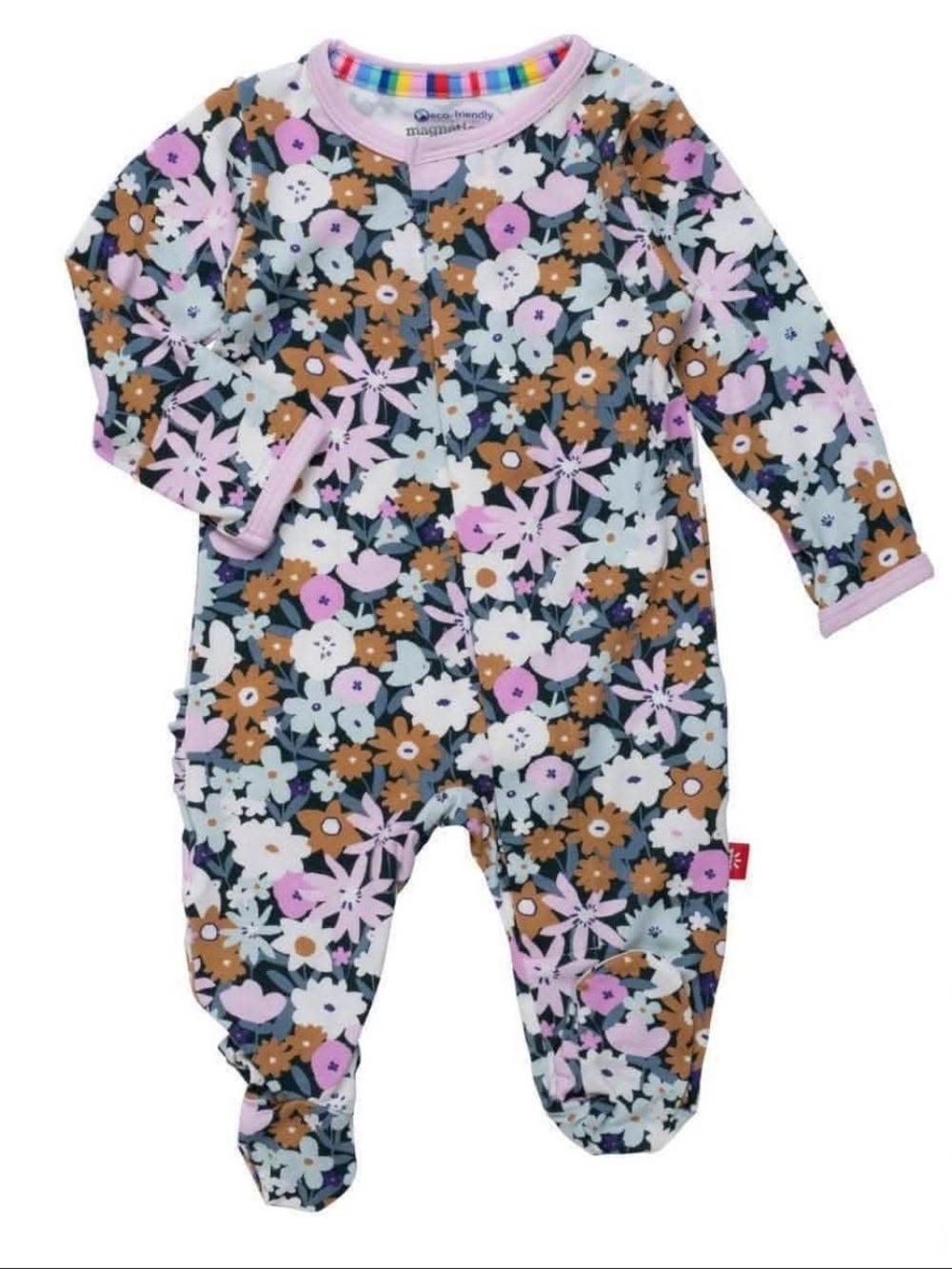 Magnetic Me Finchley Floral Ruffle Footie